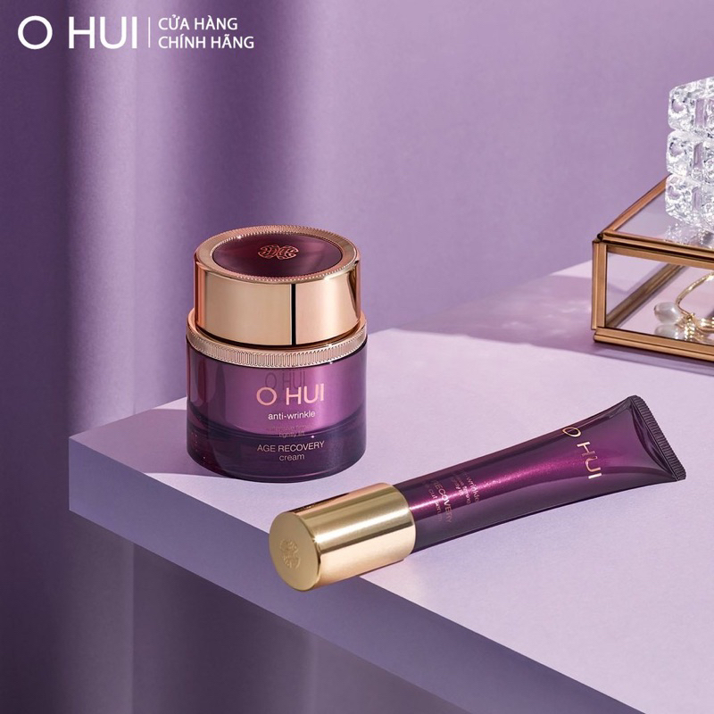 Kem và serum dưỡng collagen tăng cường đàn hồi da OHUI Age Recovery Cream