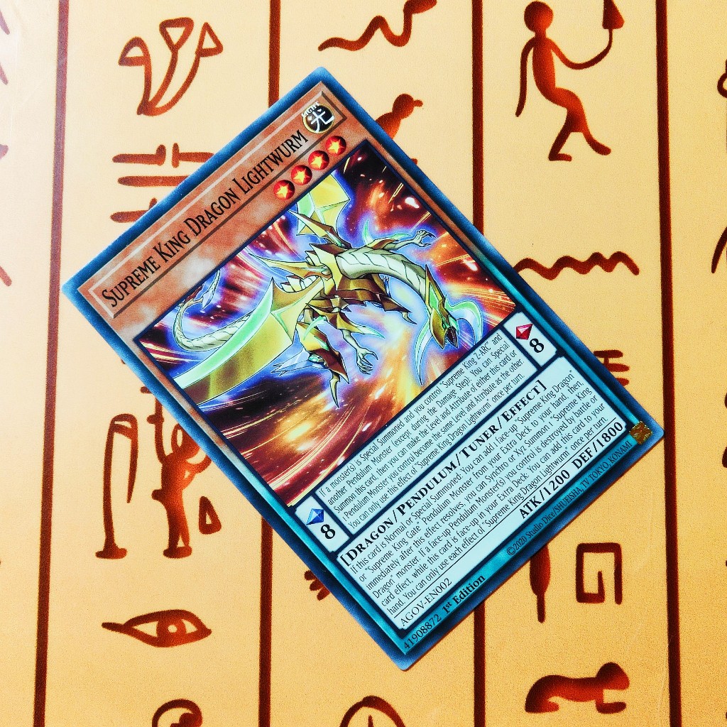 Thẻ bài Yugioh!: Supreme King Dragon Lightwurm - AGOV-EN002 - Common 1st Edition