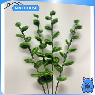 Lá Táo kẽm nhung cỏ điểm Handmade Kẽm Nhung Decor Trang Trí Bó Hoa Phụ Kiện