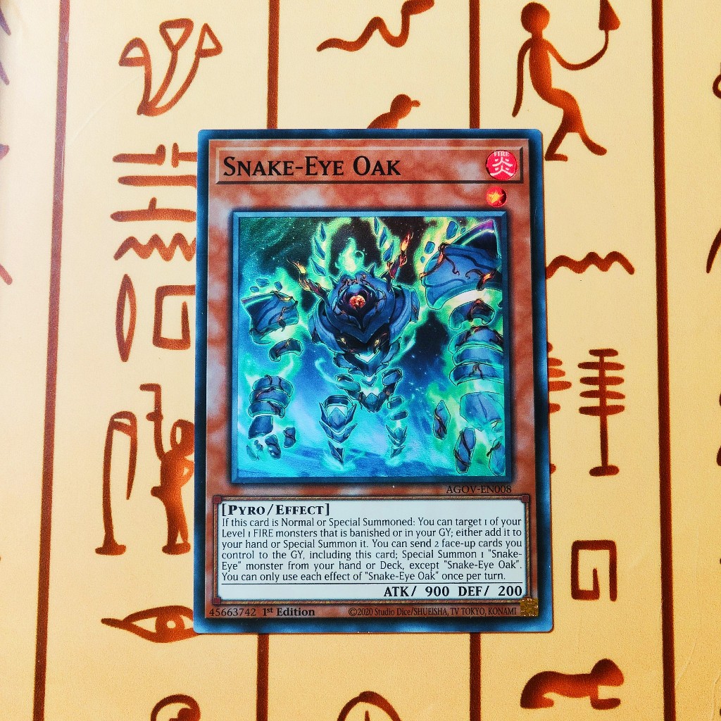 Thẻ bài Yugioh!: Snake-Eye Oak - AGOV-EN008 - Super Rare 1st Edition