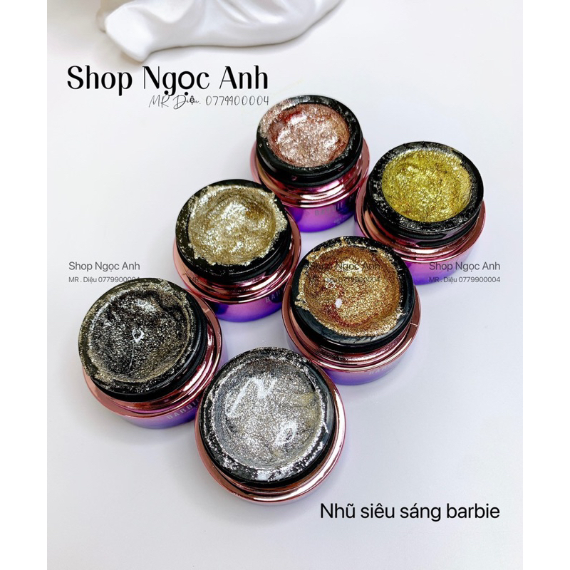 Gel Nhũ Barbie Tổng 6 Màu