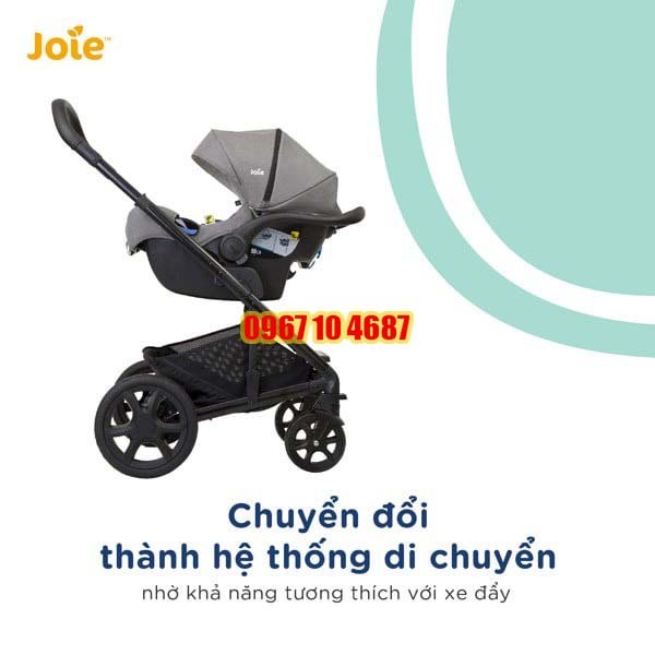 Ghế ngồi ô tô trẻ em Joie  I-Gemm 3 dành cho bé 0-13kg PEBBLE, SHALE