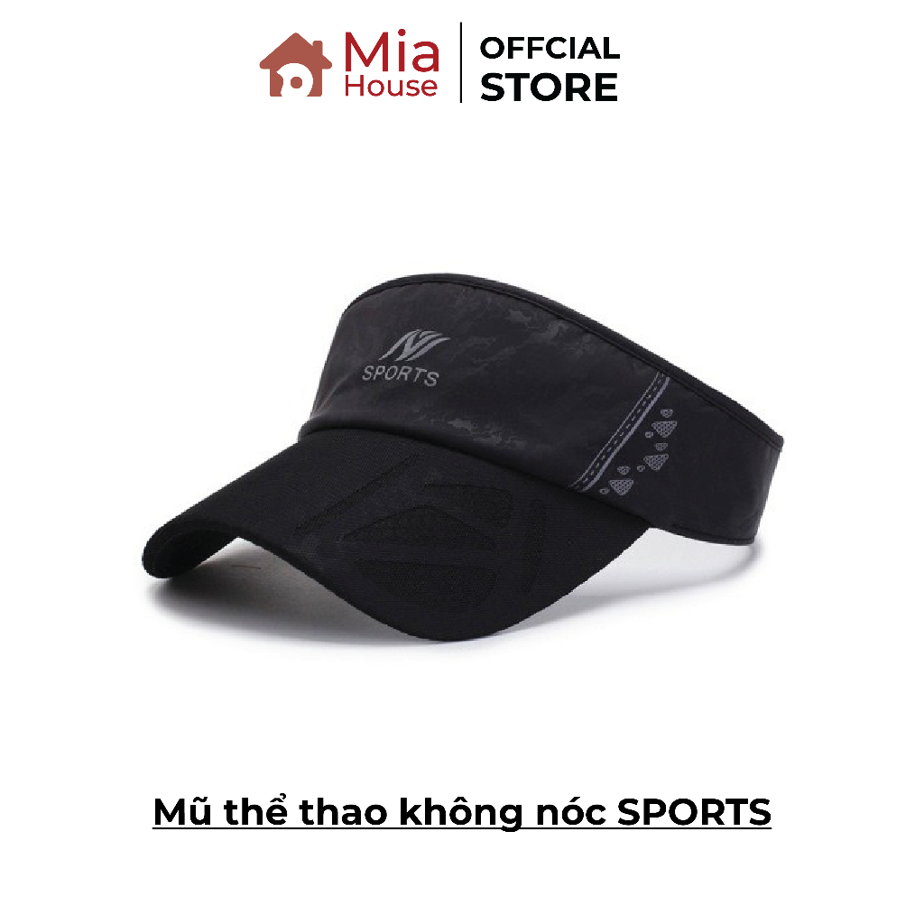 Mũ thể thao không nóc SPORTS – thích hợp cho các hoạt động ngoài trời, chơi thể thao, tennis, cầu lông, chạy bộ