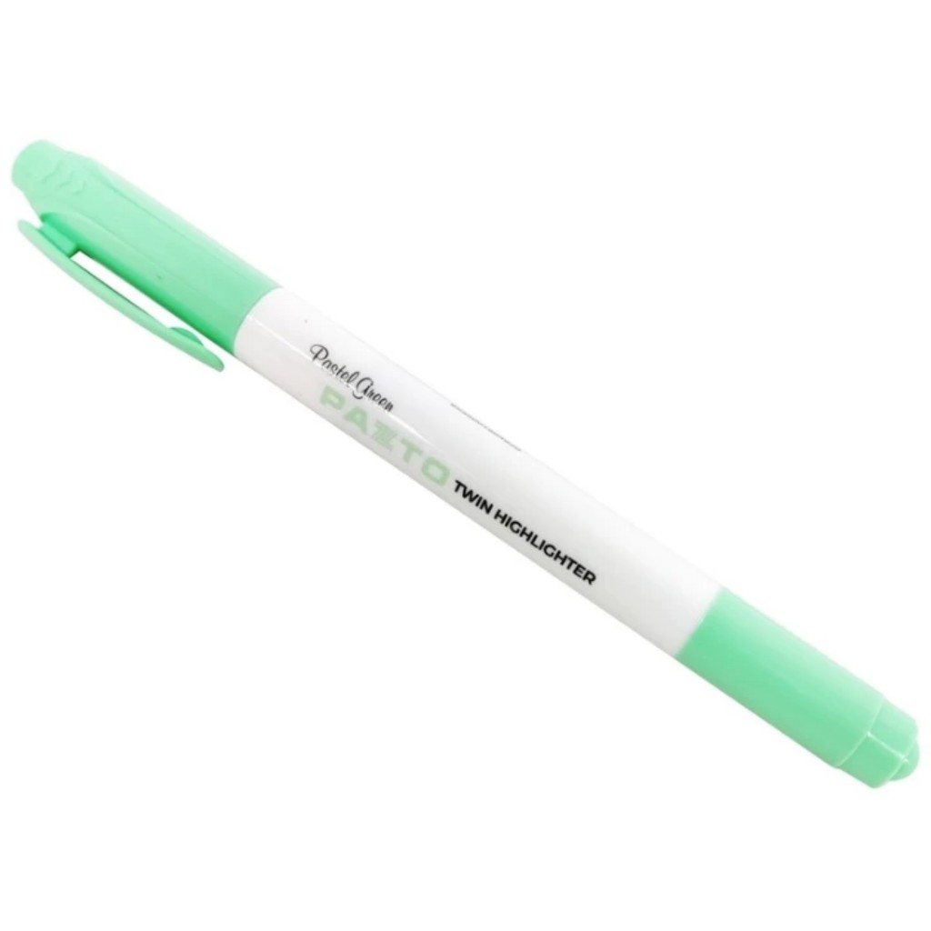 Bút dạ quang 2 đầu màu Pastel Pazto HL-016 - Không để lại vết khi Photocopy