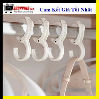 Set 10 Móc nhựa chữ S đa năng, combo 10 móc chữ S treo đồ đa năng chịu lực lên đến 5kg, móc treo tủ đồ nhựa tiện lợi