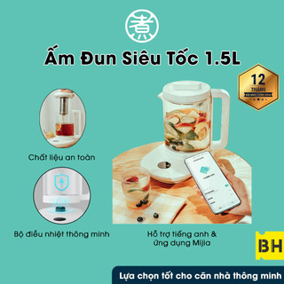 [ SÔI TRONG 5 PHÚT ] Ấm Đa Năng Xiaomi Mijia Zhiwuzhu Điều Khiển Qua App Hỗ Trợ Tiếng Anh Dung Tích 1.5L Nhiều Mức Nhiệt