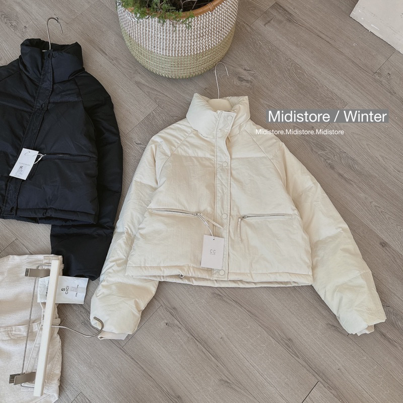 Áo Phao 2 túi khoá CC  - MIDISTORE