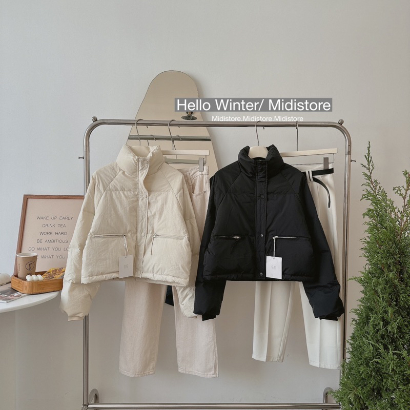 Áo Phao 2 túi khoá CC  - MIDISTORE