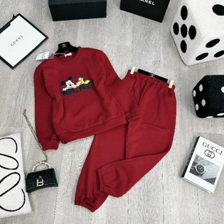 SET BỘ NỈ ĐỎ IN HÌNH 5D MICKY