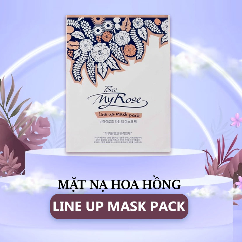 Mặt nạ giấy dưỡng da Hàn Quốc Bee My Rose Ainos, Mask đắp mặt cấp ẩm, chiết xuất từ thiên nhiên, không gây kích ứng.