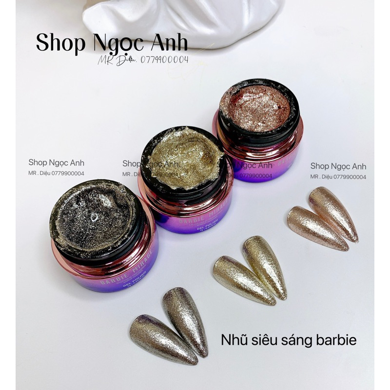 Gel Nhũ Barbie Tổng 6 Màu