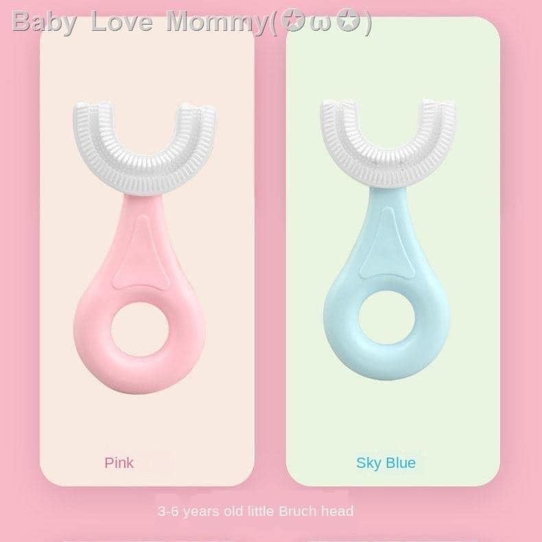 Combo 5 bàn chải bé Silicon Chữ U Masage Răng Cho Bé