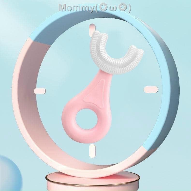 Combo 5 bàn chải bé Silicon Chữ U Masage Răng Cho Bé