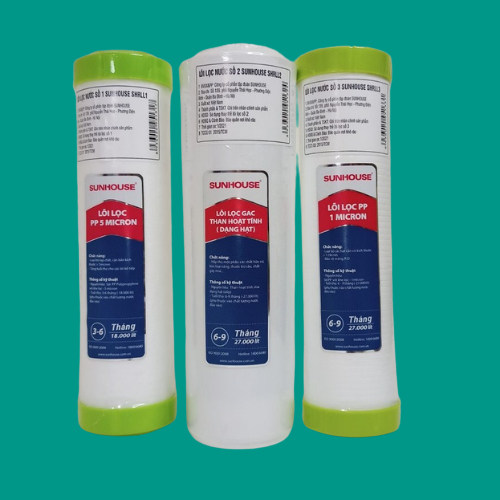 LÕI LỌC 123 VÀ MÀNG RO SUNHOUSE SẢN PHẨM CHÍNH HÃNG.