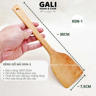 Xẻng xào, sạn chiên xào bằng gỗ hàng xuất khẩu cao cấp | Galihomecook (VietNam) XGN-1
