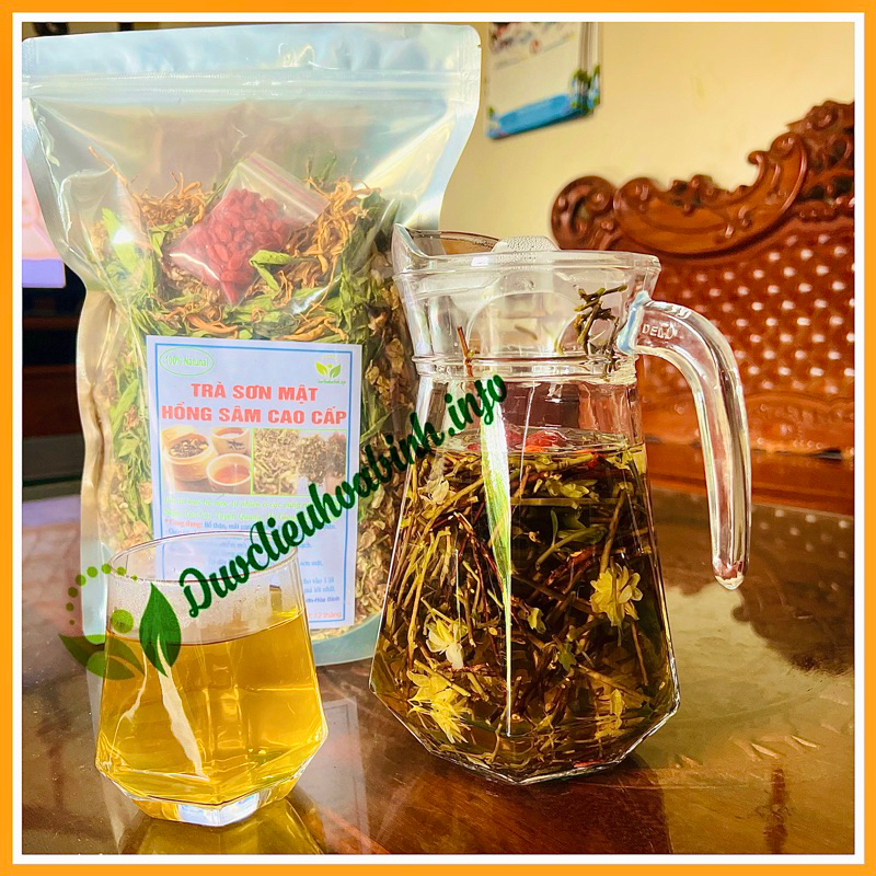 Trà Sơn Mật Hồng Sâm- Loại Cao Cấp - Đông Trùng Hạ Thảo - Kì tử