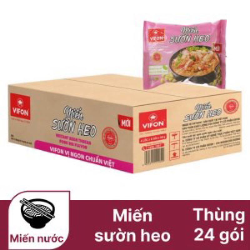 Thùng miến Lẩu thái /sườn heo /măng vịt Vifon 24 gói 58g