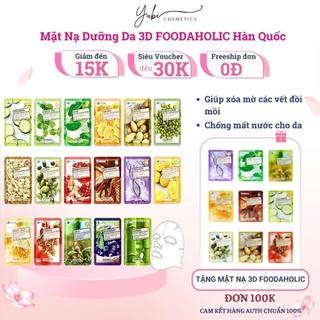 Mặt nạ dưỡng da 3d FOODAHOLIC Hàn Quốc - Mặt nạ 3d chính hãng - YUBI SHOP