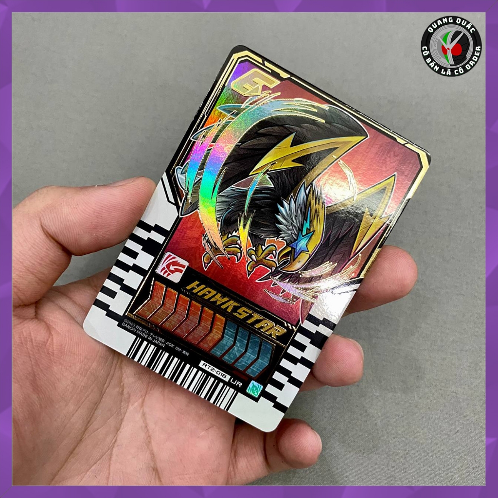 Lẻ Thẻ bài Hawkstar - Kamen Rider Gotchard Ride Chemy Trading Card Phase 02
