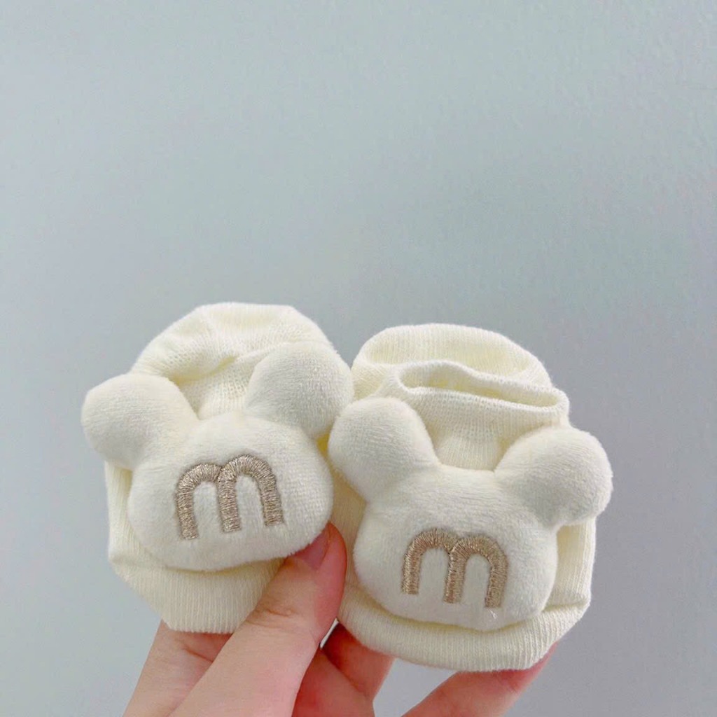 Tất 3D vớ sơ sinh hình thú và trái cây dễ thương cho bé trai, bé gái sơ sinh 3-12kg. Tất thú chống trơn trượt