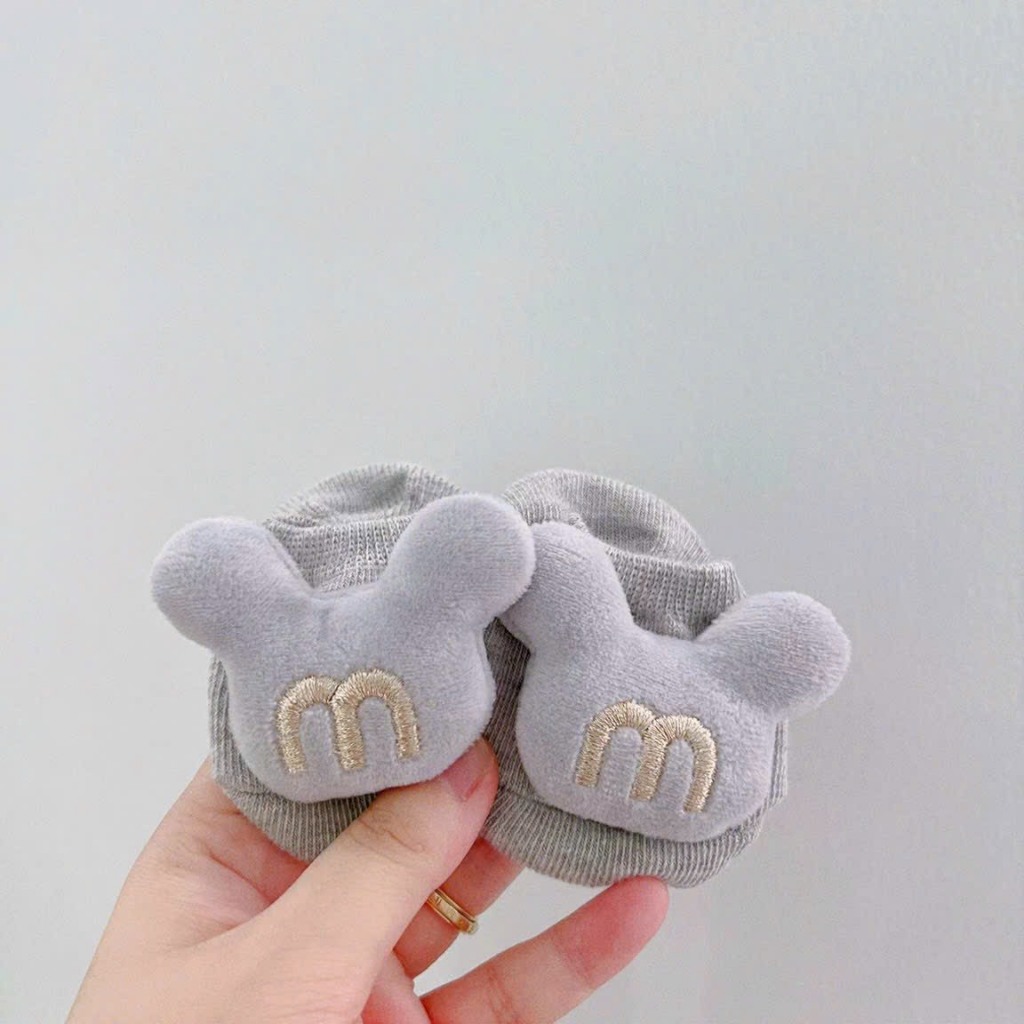 Tất 3D vớ sơ sinh hình thú và trái cây dễ thương cho bé trai, bé gái sơ sinh 3-12kg. Tất thú chống trơn trượt