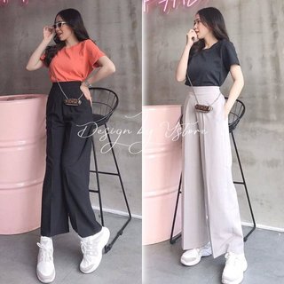 Quần ống đứng suông, quần tây ống rộng lưng cao tôn dáng đi học đi làm bigsize 45-75kg YSTORE