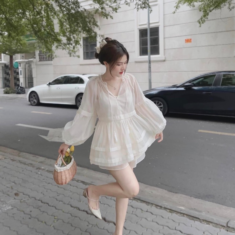 SET BABYDOLL DÂY THỪNG 3 MÓN