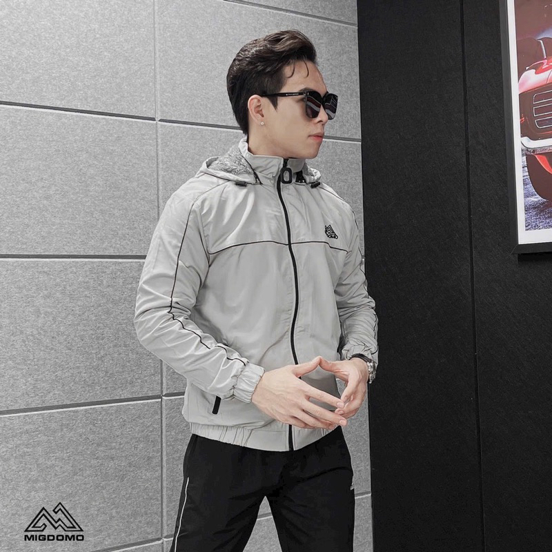 Bộ gió nam thể thao lót lông cao cấp,Bộ quần áo gió thu đông nam