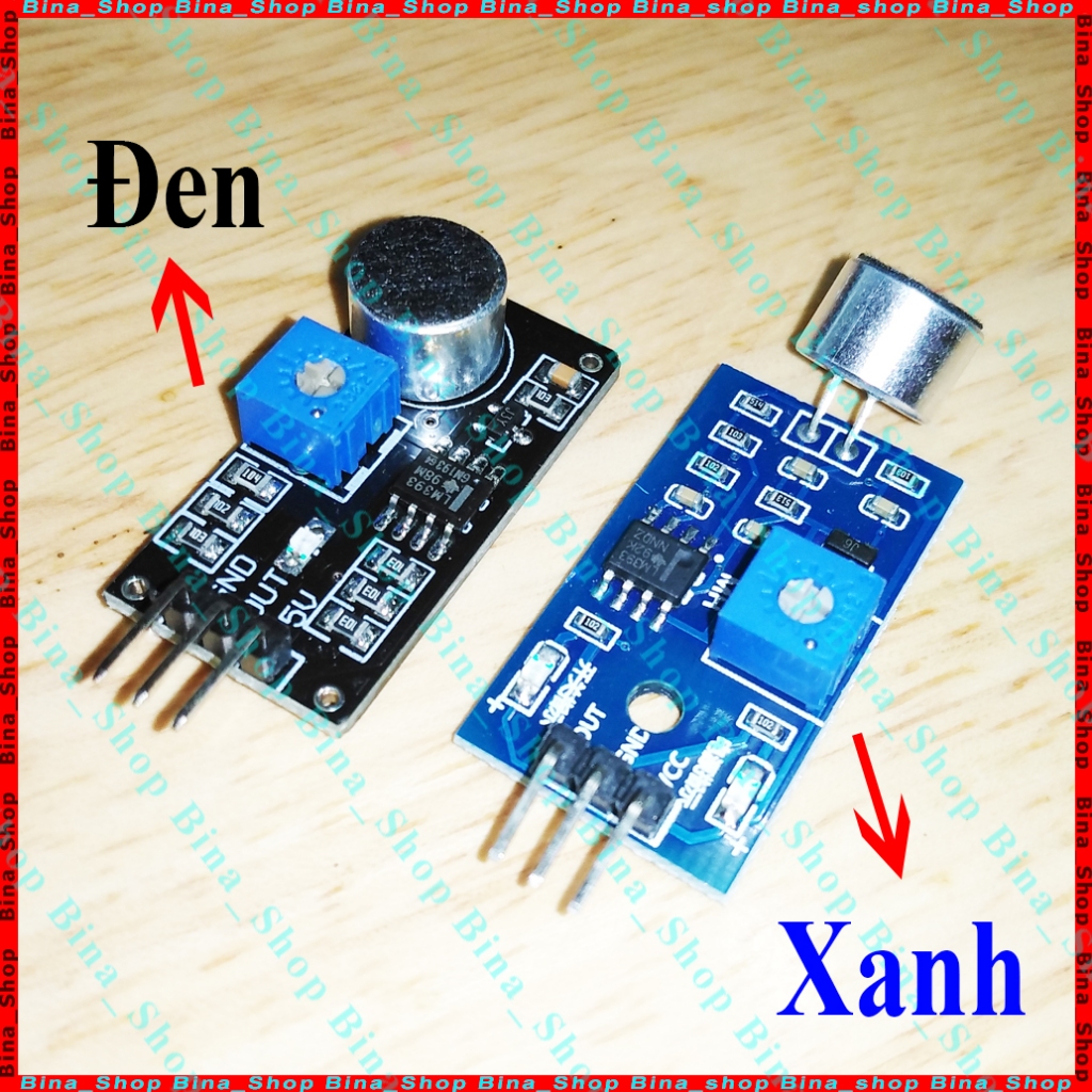 Mạch cảm biến âm thanh DC 4~6V LM393 xanh/đen
