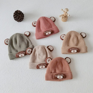 Mũ len cho bé dễ thương vải mềm cho bé trai bé gái từ 4-10kg