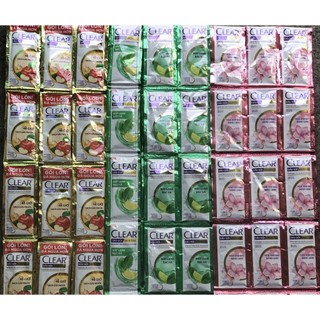 Dầu gội Clear dây 10 gói các màu