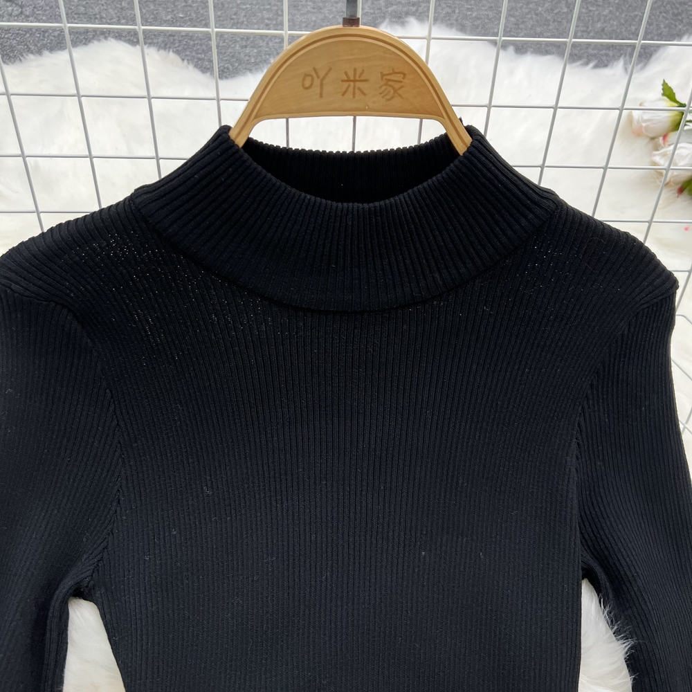 Đầm len chữ A lông tơ cho nữ,váy mùa thu đông kiểu Pháp Hepburn dài tay