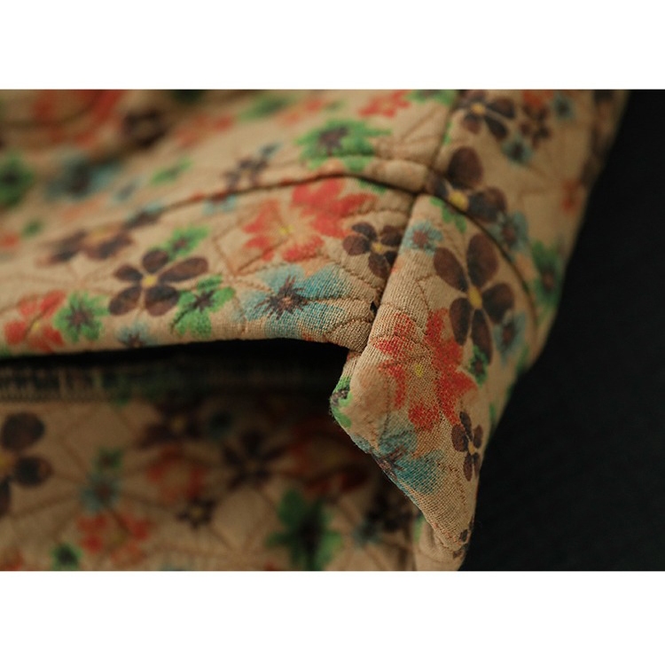 Áo T-shirt dài tay KAMAKA cổ tròn in hoa lá ngôi sao - NU9469