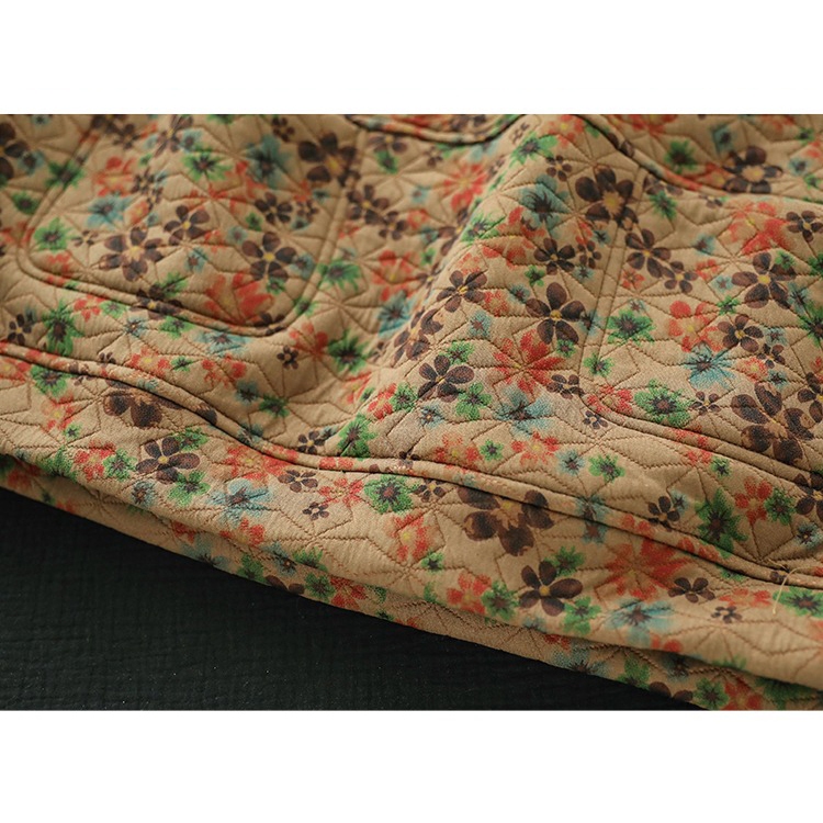 Áo T-shirt dài tay KAMAKA cổ tròn in hoa lá ngôi sao - NU9469