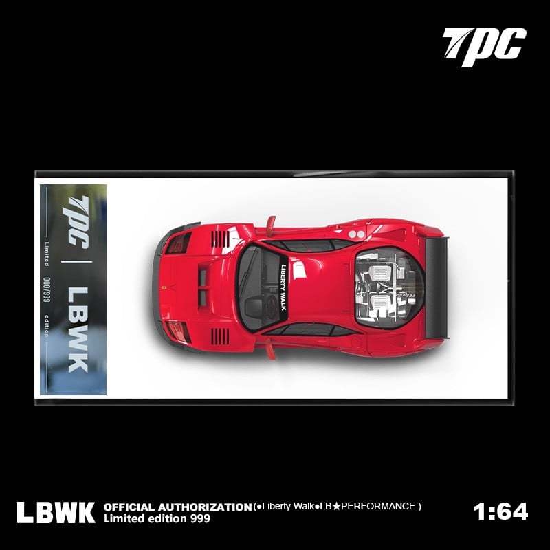 Mô hình xe Ferrari F40 Liberty Walk LBWK tỉ lệ 1:64 TPC - Inno64