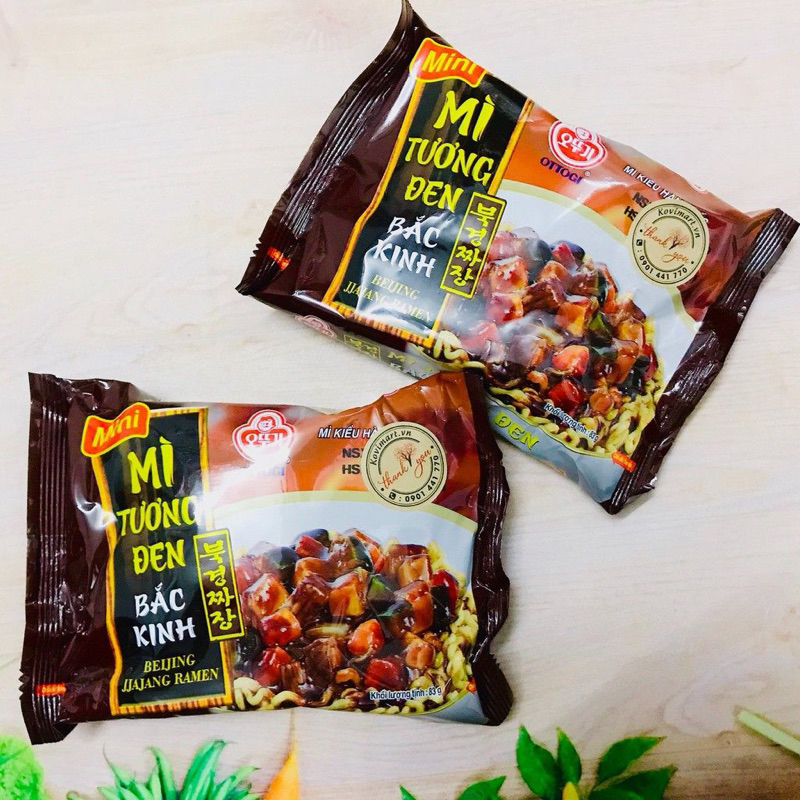 Combo 5 gói mì Tương đen Bắc Kinh Ottogi Goi 135g