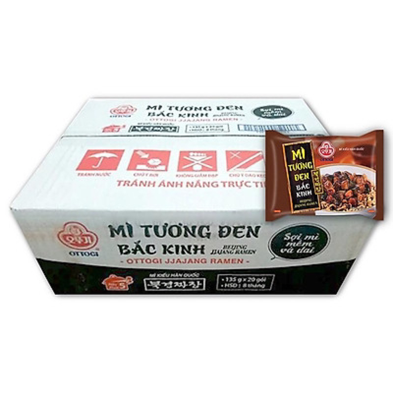 Combo 5 gói mì Tương đen Bắc Kinh Ottogi Goi 135g