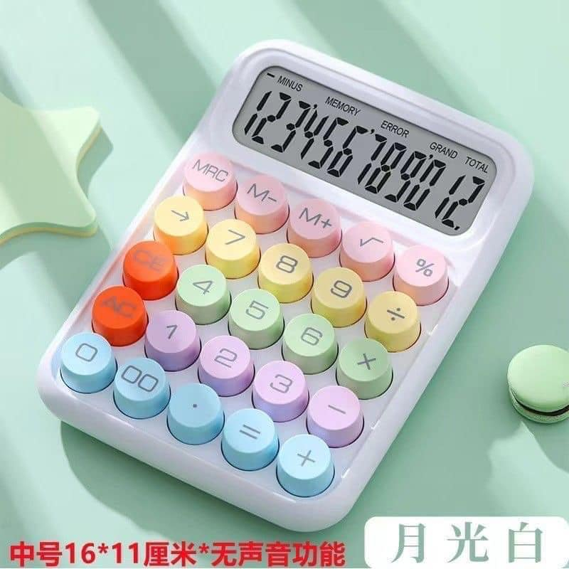 Máy tính cầm tay màu paster siêu xinh Size 16x11x2cm full hộp