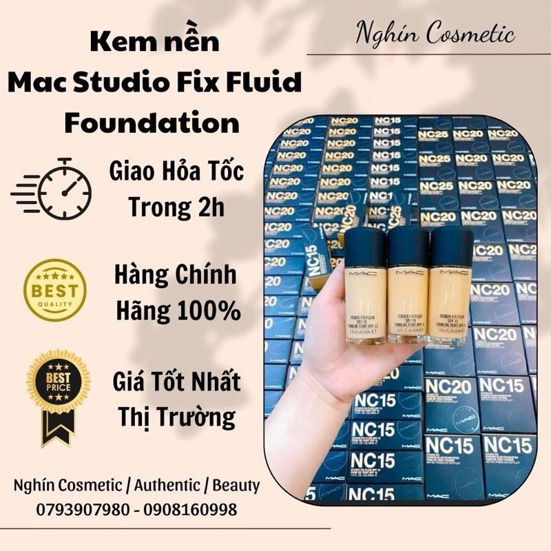 Kem Nền MAC Studio Fix Fluid SPF15++