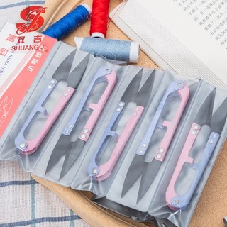 KÉO BẤM  2 MÀU LOẠI LỚN 12.6cm