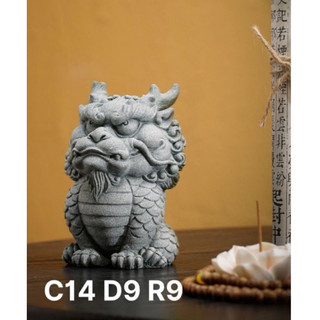Tượng Kỳ lân sa thạch mẫu decor trang trí làm quà tặng phong thủy ý nghĩa