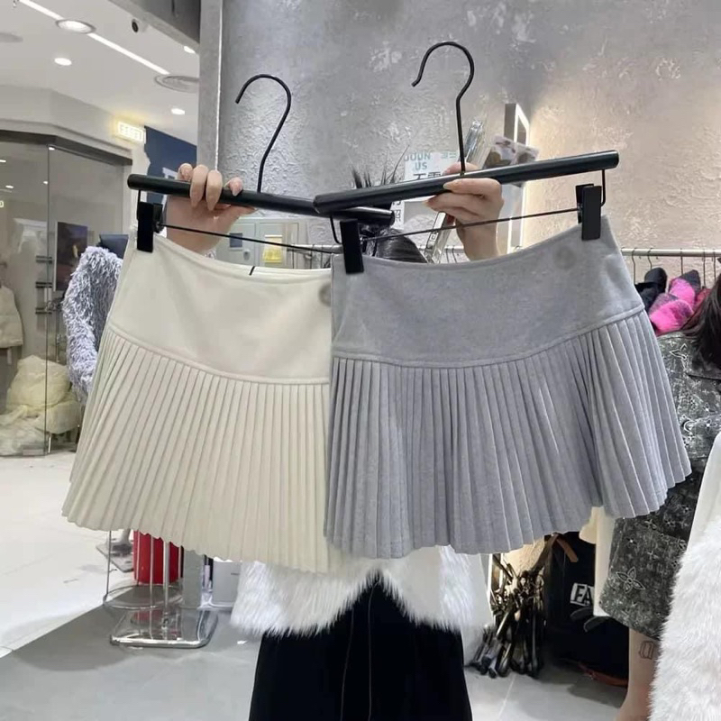 Chân váy xếp ly mùa thu đông order