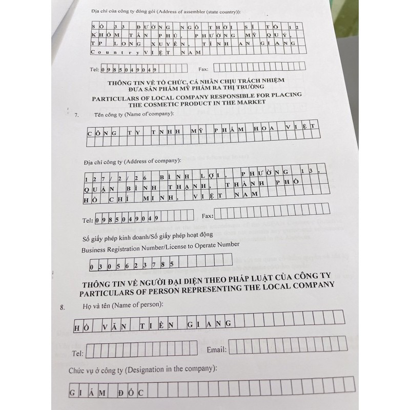 Kem dưỡng trắng da VICTORY hoa việt 15g