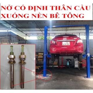 Tắc kê nở đinh M18 dài 160mm 200mm lắp đặt cầu nâng hai trụ ô tô, cầu nâng cắt kéo , Sỉ lẻ