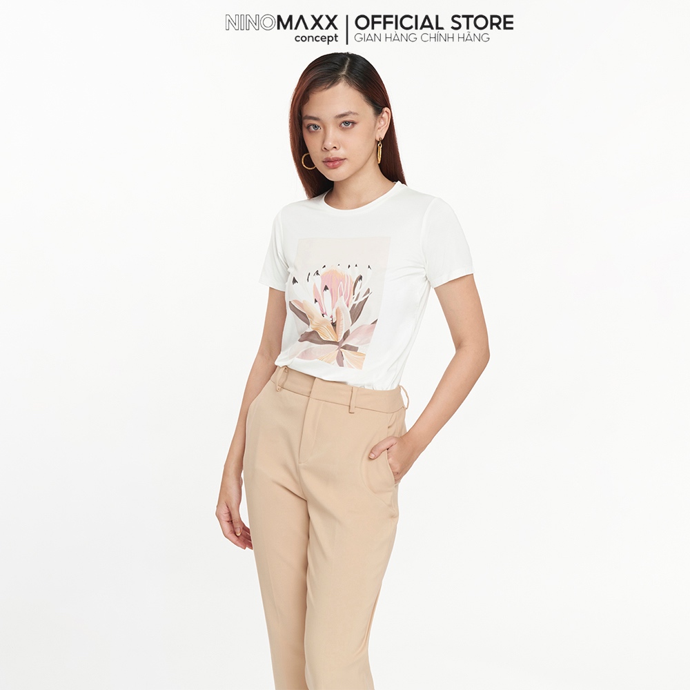 N&M Áo thun Nữ Graphic lyocell mềm mịn tay ngắn 2208057