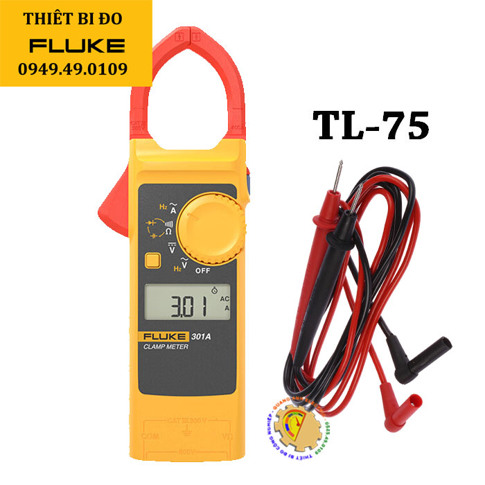 Fluke 301A/301B/301C/301D/301E chính hãng, Tem chống hàng giả. BH 12T TẶNG TÚI FLUKE ĐỰNG MÁY