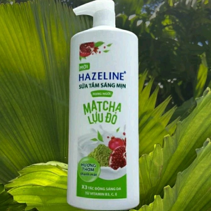 SỮA TẮM SÁNG DA HAZELINE MATCHA & LỰU ĐỎ 1KG CHÍNH HÃNG