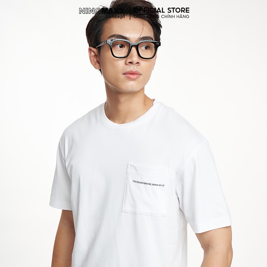 NINOMAXX Áo thun Graphic Nam vải Iscra phom oversize tay ngắn 2301043