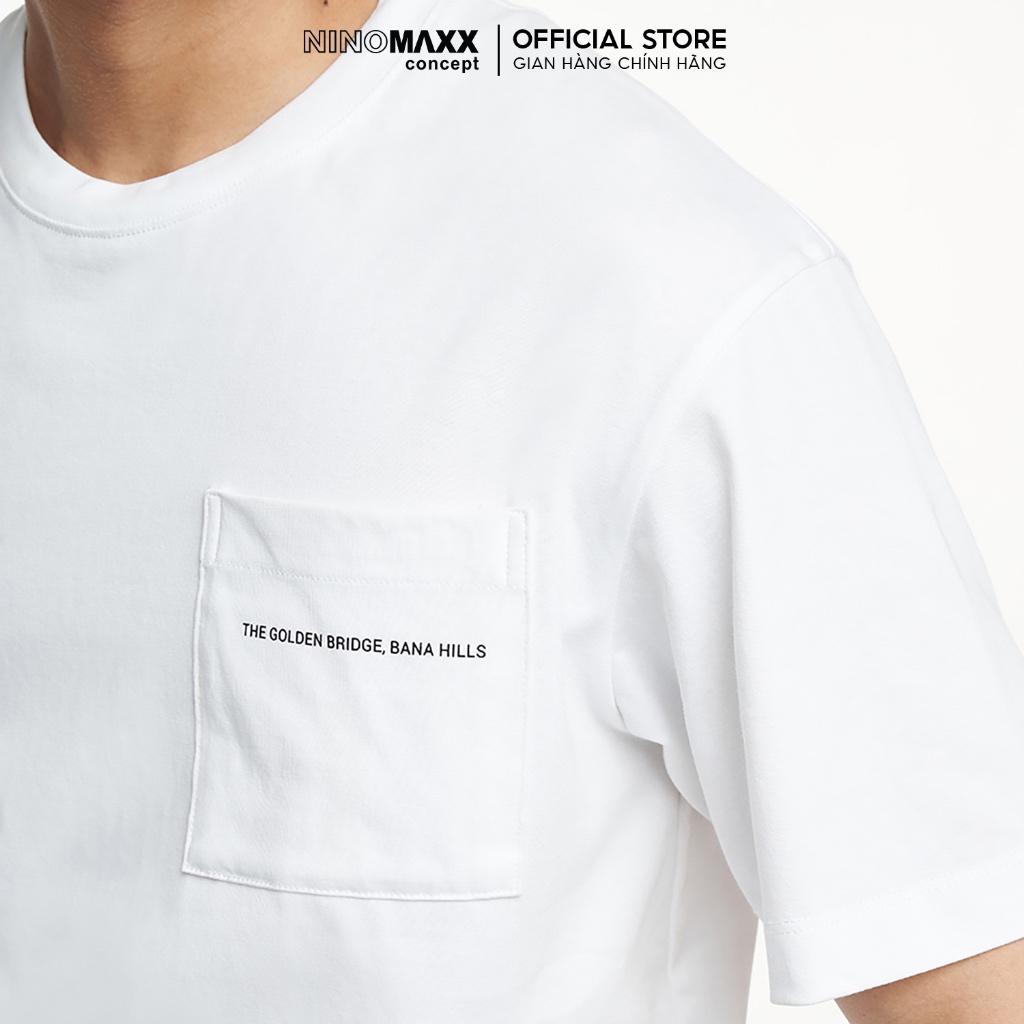 NINOMAXX Áo thun Graphic Nam vải Iscra phom oversize tay ngắn 2301043