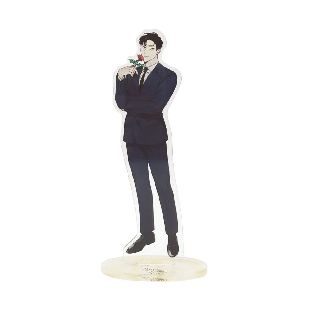 Mô hình Standee ROSES AND CHAMPAGNE Hoa Hồng và Rượu Vang BL chibi tượng acrylic mica trong trang trí độc đáo